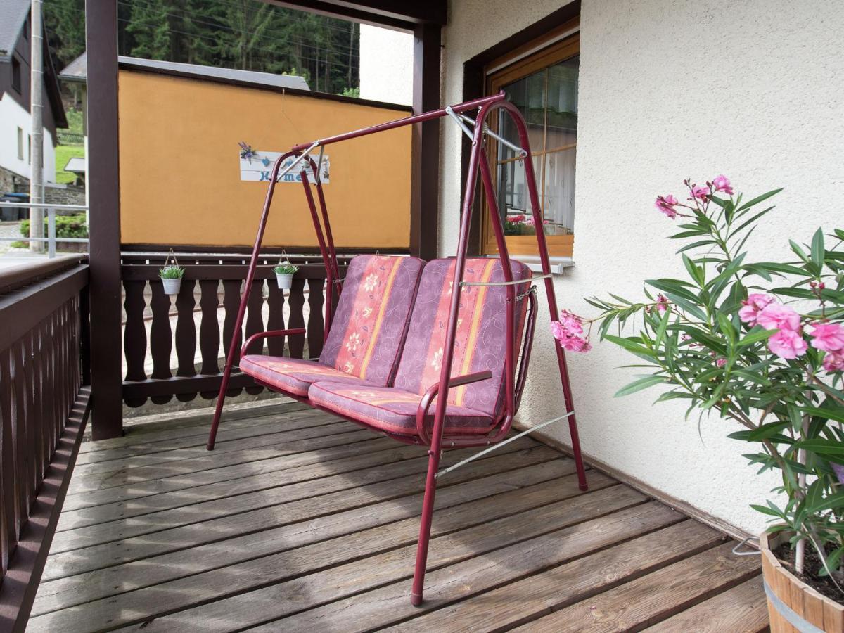 Cozy Apartment In Ore Mountains With Balcony Breitenbrunn  Bagian luar foto