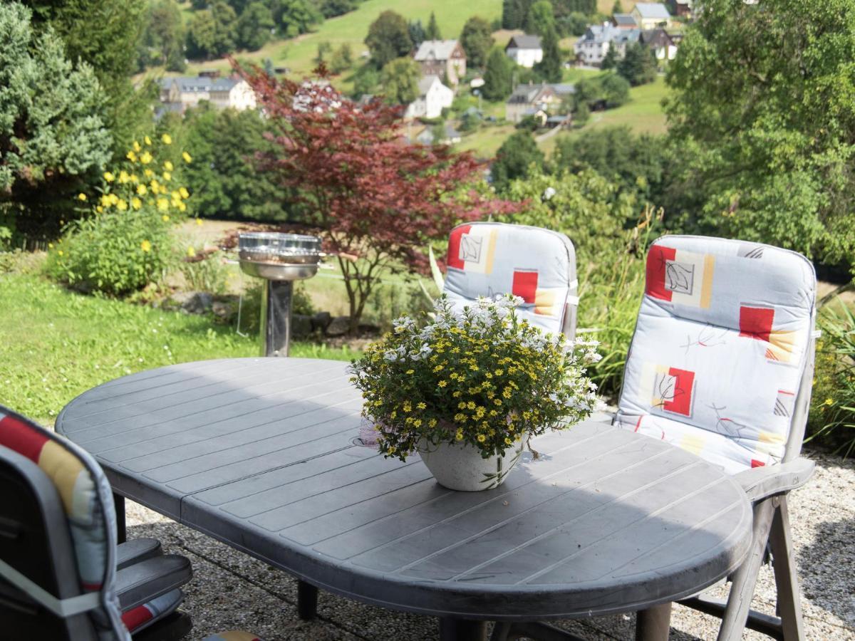 Cozy Apartment In Ore Mountains With Balcony Breitenbrunn  Bagian luar foto