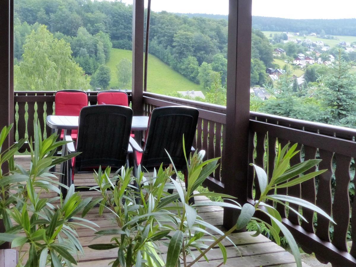 Cozy Apartment In Ore Mountains With Balcony Breitenbrunn  Bagian luar foto