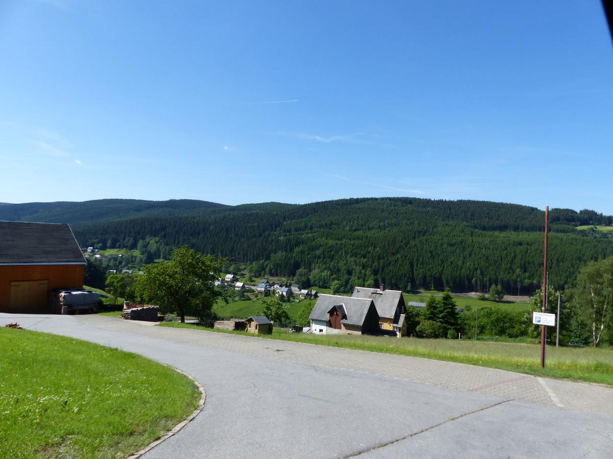 Cozy Apartment In Ore Mountains With Balcony Breitenbrunn  Bagian luar foto